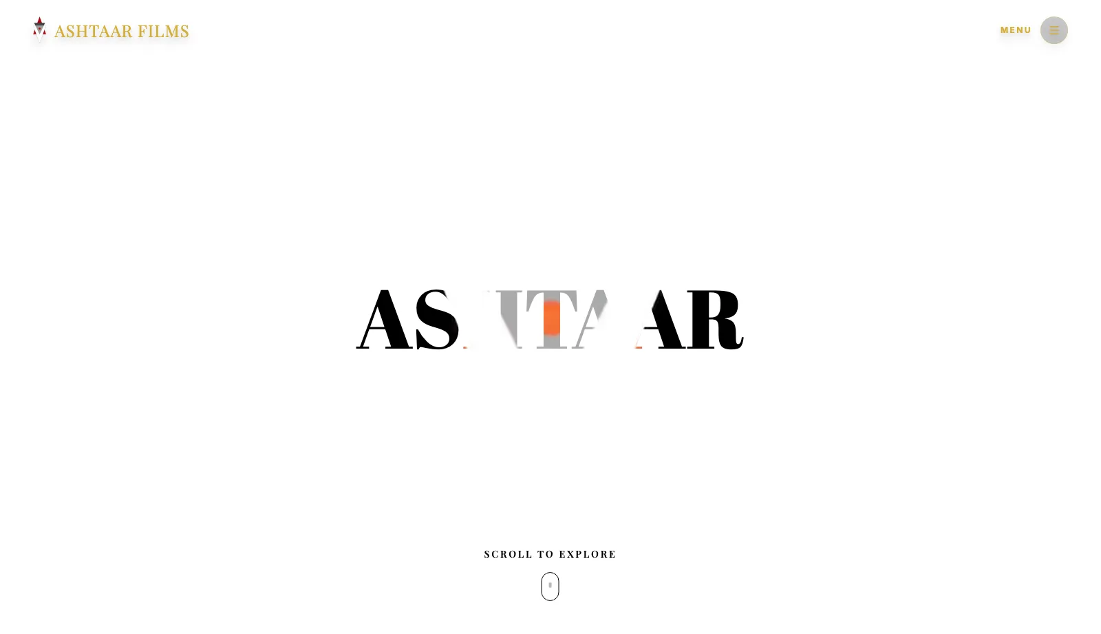 Screenshot of the Ashtaar Films website